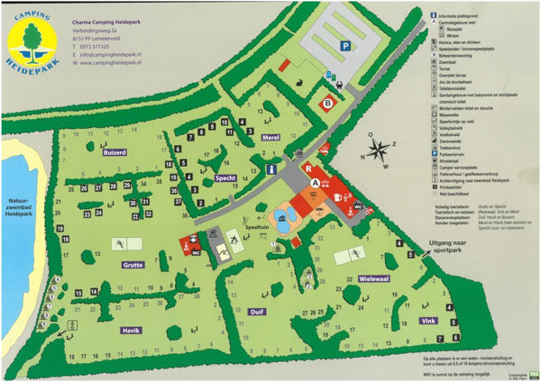 Plattegrond van Heidepark