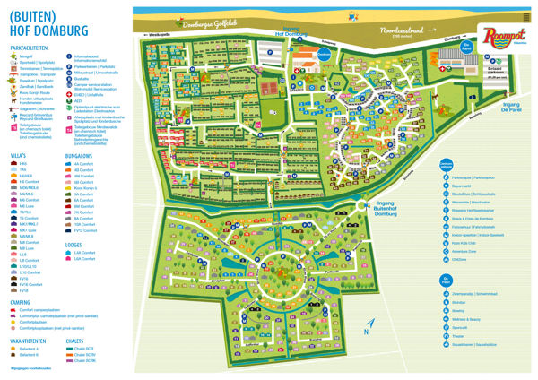 Plattegrond van Hof Domburg