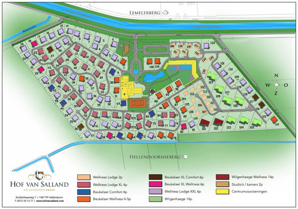 Plattegrond van Hof van Salland