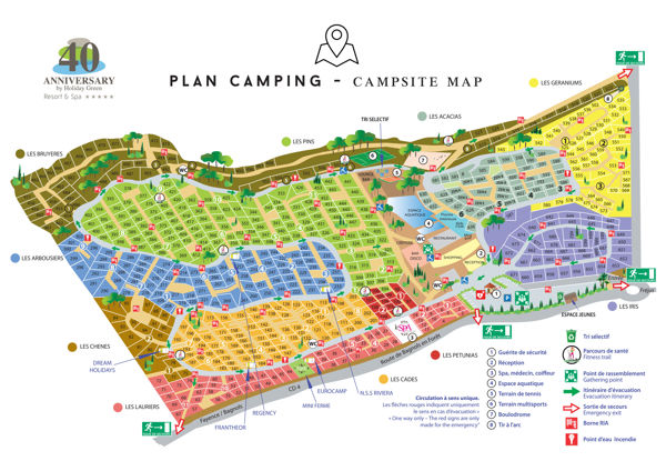 Plattegrond van Holiday Green