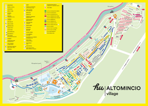 Plattegrond van hu Altomincio village