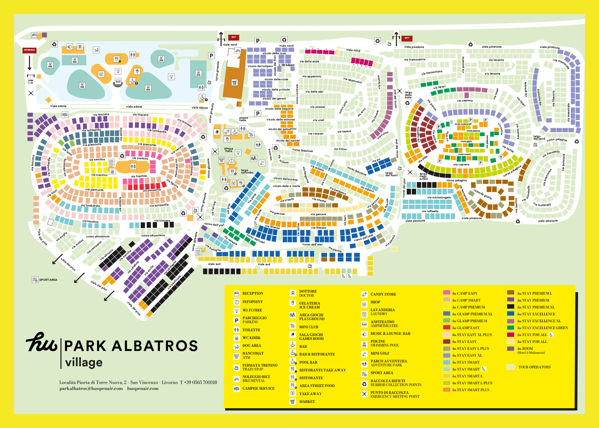 Plattegrond van hu Park Albatros village