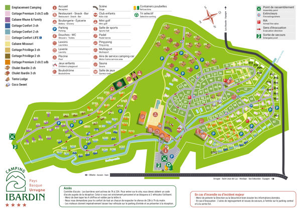 Plattegrond van Ibardin