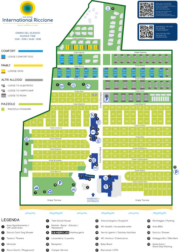 Plattegrond van International Riccione Family Village