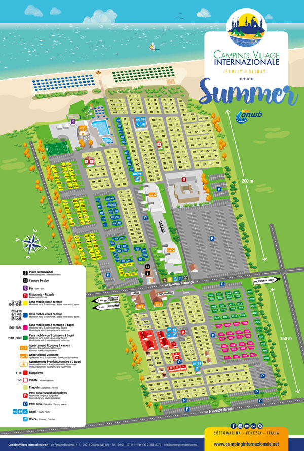 Plattegrond van Internazionale Chioggia