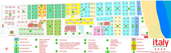 Plattegrond van Italy Camping Village
