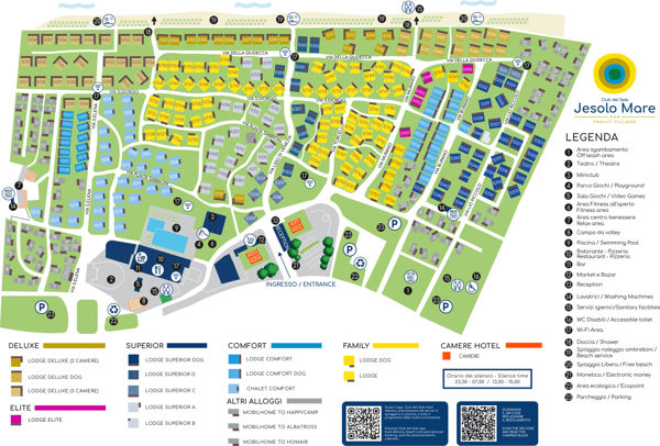 Plattegrond van Jesolo Mare Family Village