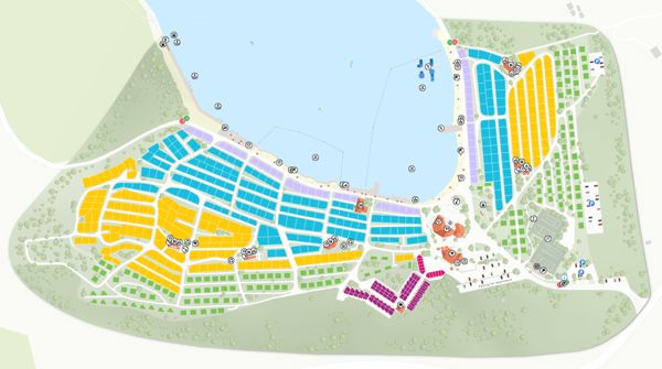 Plattegrond van Jezera Lovišca