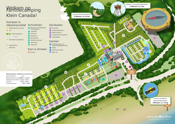 Plattegrond van Klein Canada