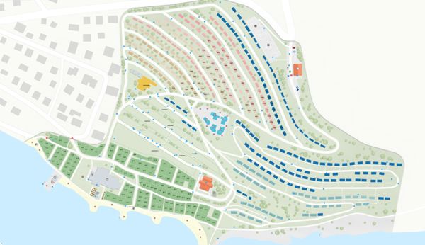 Plattegrond van Klenovica
