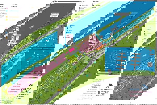 Plattegrond van Knaus campingpark Burgen/Mosel