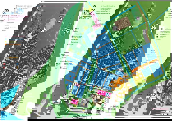 Plattegrond van Knaus campingpark Eckwarderhörne