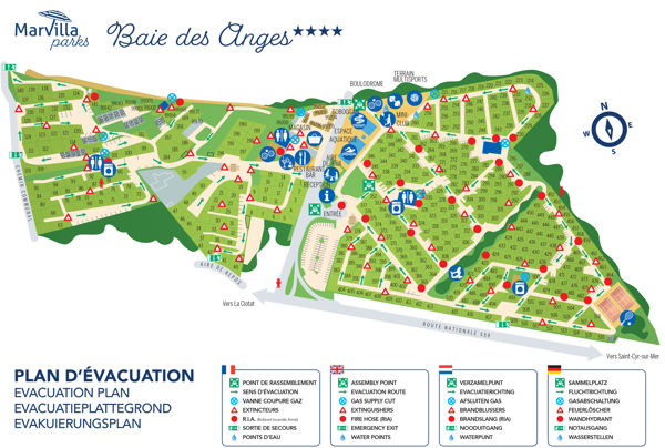 Plattegrond van La Baie des Anges