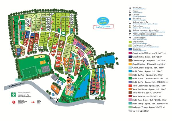 Plattegrond van La Bretonnière