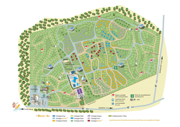 Plattegrond van La Côte d'Argent