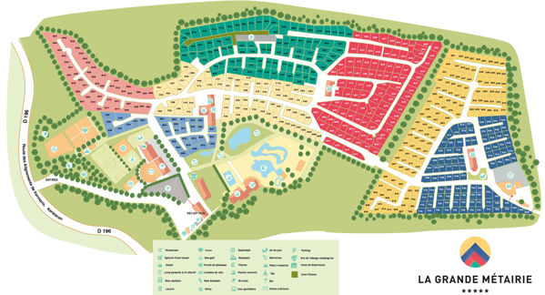 Plattegrond van La Grande Métairie de Kermario