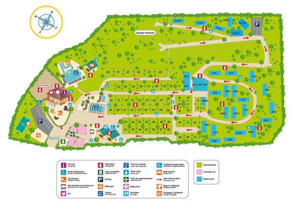 Plattegrond van La Pelonie