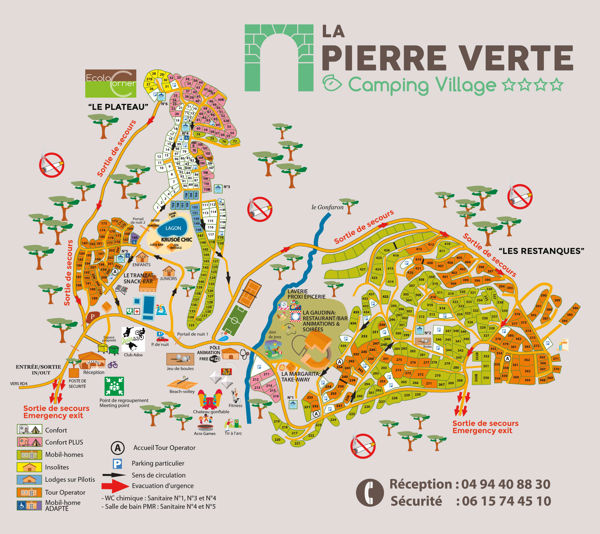 Plattegrond van La Pierre Verte