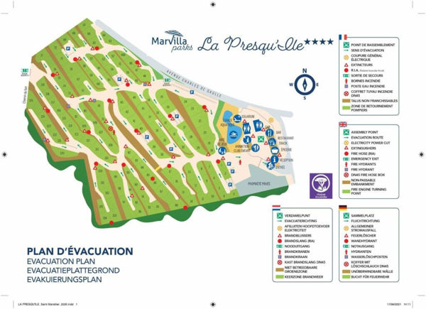 Plattegrond van La Presqu'île de St-Mandrier