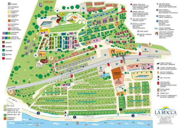 Plattegrond van La Rocca Camp