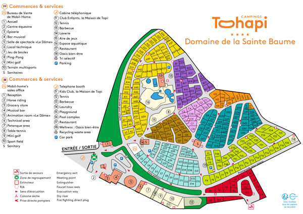 Plattegrond van La Sainte Baume