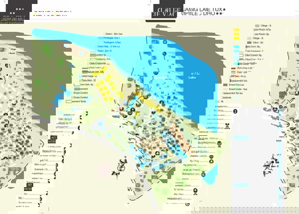 Plattegrond van Lac de Thoux St-Cricq 
