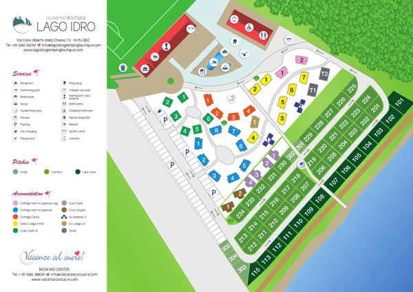 Plattegrond van Lago Idro Glamping Boutique