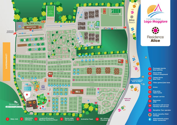 Plattegrond van  Village Lago Maggiore