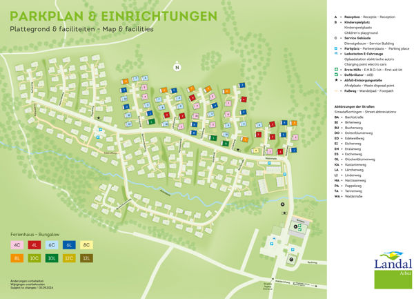 Plattegrond van Landal Arber