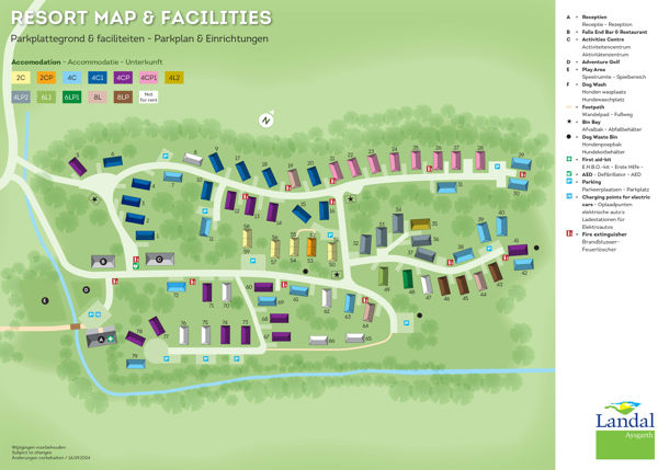 Plattegrond van Landal Aysgarth