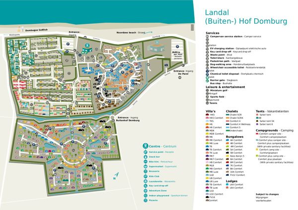 Plattegrond van Landal Buitenhof Domburg