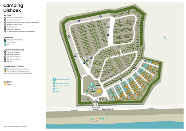 Plattegrond van Landal Camping Dishoek