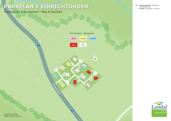Plattegrond van Landal Clofers Obermöschach