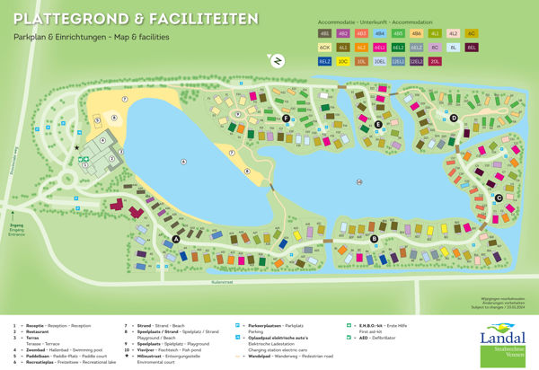 Plattegrond van Landal De Strabrechtse Vennen