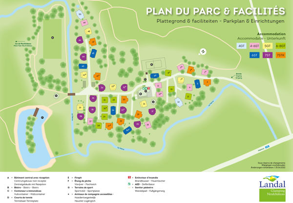 Plattegrond van Landal Glamping Neufchâteau