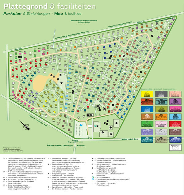 Plattegrond van Landal Het Land van Bartje