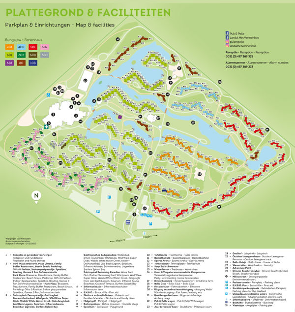 Plattegrond van Landal Het Vennenbos