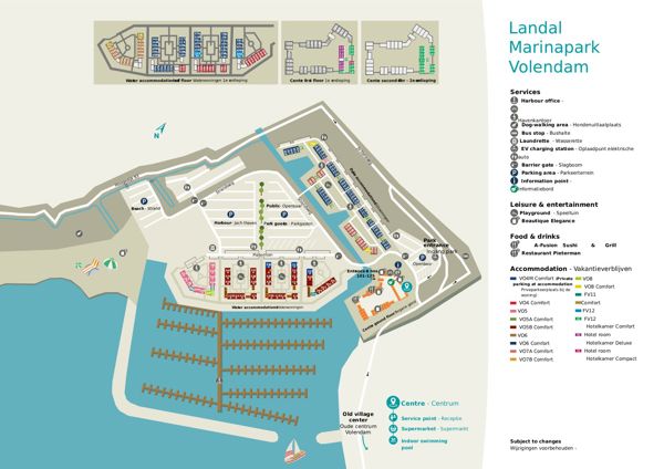 Plattegrond van Landal Marinapark Volendam
