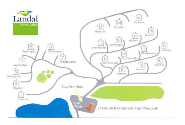 Plattegrond van Landal North Lakes