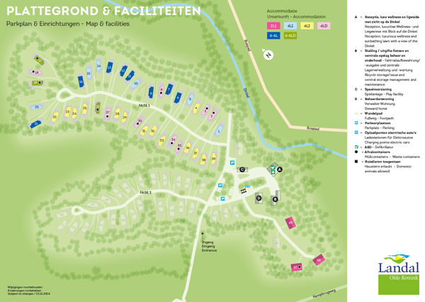 Plattegrond van Landal Olde Kottink