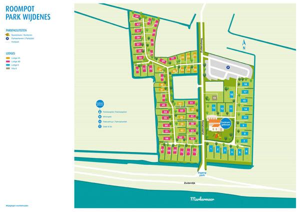 Plattegrond van Landal Park Wijdenes