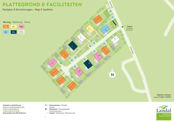 Plattegrond van Landal Residence Berger Duinen
