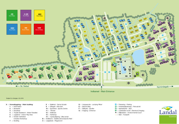 Plattegrond van Landal Seawest