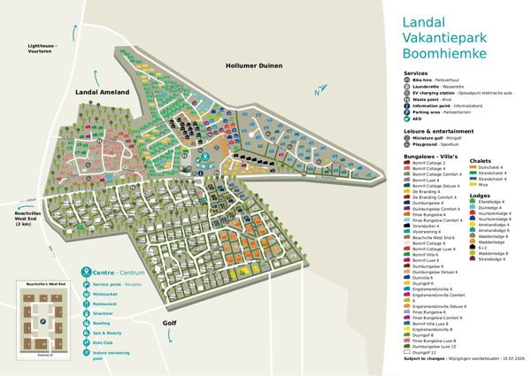 Plattegrond van Landal Vakantiepark Boomhiemke