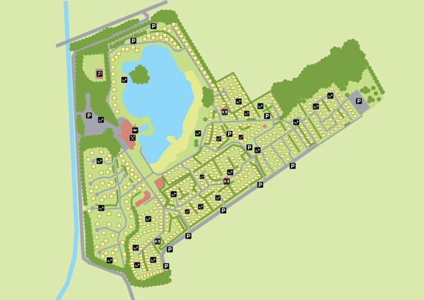 Plattegrond van Landal Vakantiepark Hunzedal