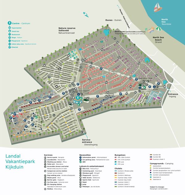 Plattegrond van Landal Vakantiepark Kijkduin