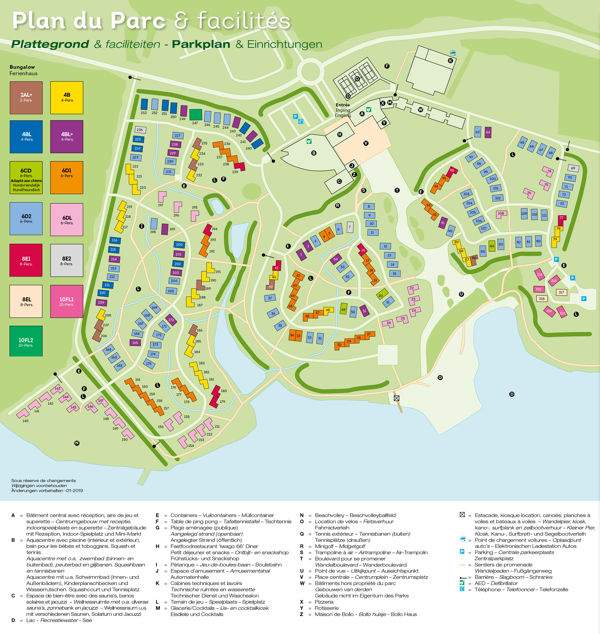 Plattegrond van Landal Village l'Eau d'Heure