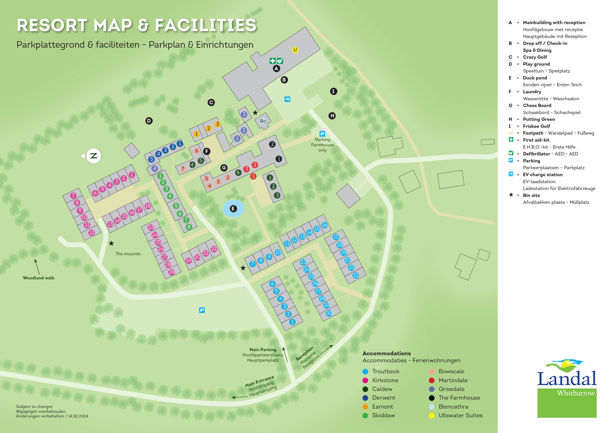 Plattegrond van Landal Whitbarrow