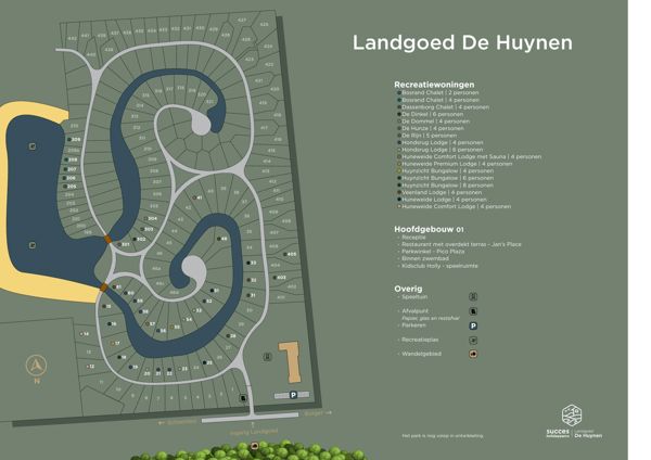 Plattegrond van Landgoed De Huynen