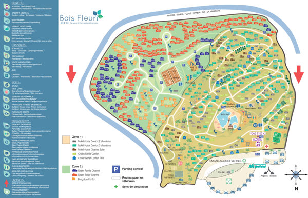 Plattegrond van Le Bois Fleuri